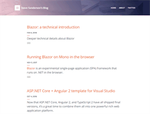 Tablet Screenshot of blog.stevensanderson.com